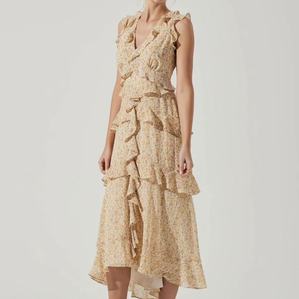 Allie Floral Ruffle dress